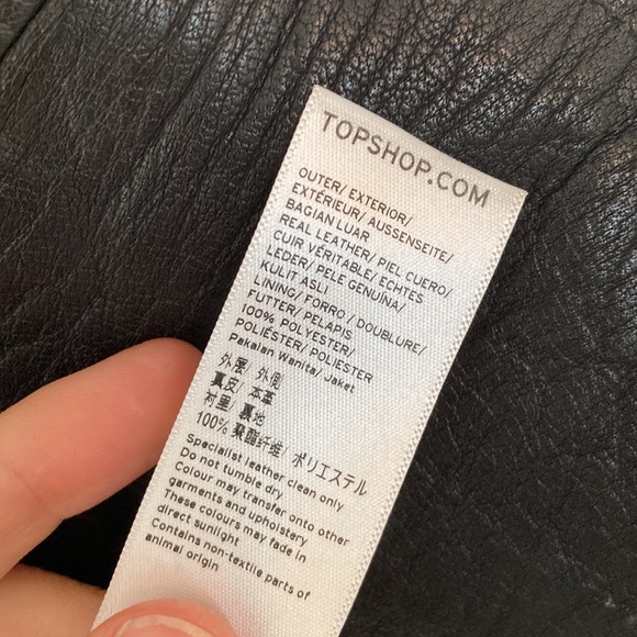 Topshop Real Leather Jacket - Picture 10 of 10